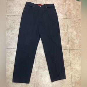 Gloria Vanderbilt Size 14 Average Amanda Tapered Leg High Rise BlackJeans